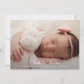 スクリプト名2写真ベビーガール誕生のお知らせ (正面)