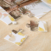 スクリプト名4フォトコラージグリッドフローラ結婚の ジグソーパズル (側面)