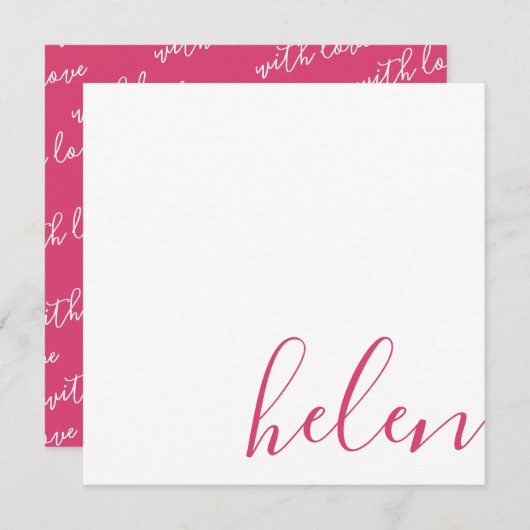 スクリプト名 ノートカード (正面/裏面)