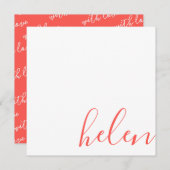 スクリプト名 ノートカード (正面/裏面)