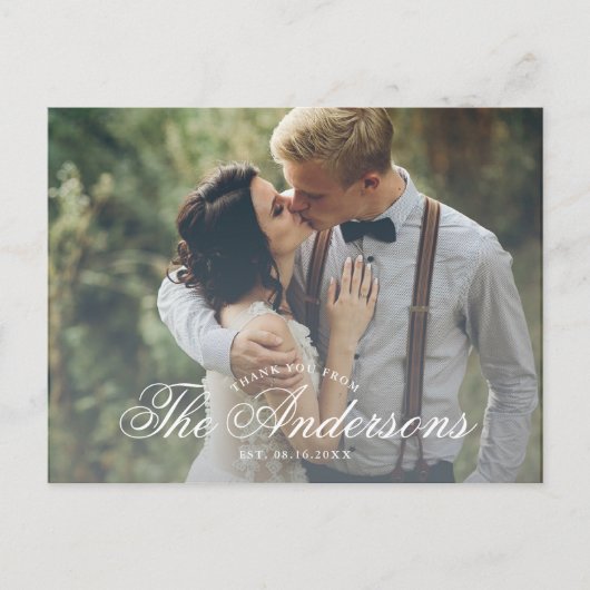 スクリプト名 フォト サンクス ポストカード (正面)