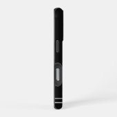 スクリプト名 ミニマリスト ミッドナイト ブラック iPhoneケース (右側面)