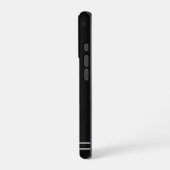 スクリプト名 ミニマリスト ミッドナイト ブラック iPhoneケース (左側面)