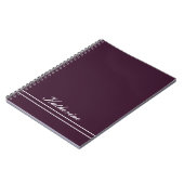 スクリプト名 ミニマリスト 梅 ノートブック (左側)