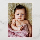 スクリプト名Vertical Photos誕生発表 箔シーズンカード (裏面)