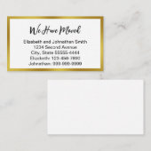 スクリプト変更のお知らせ 白 引越アナウンスメント エンクロージャーカード (正面/裏面)