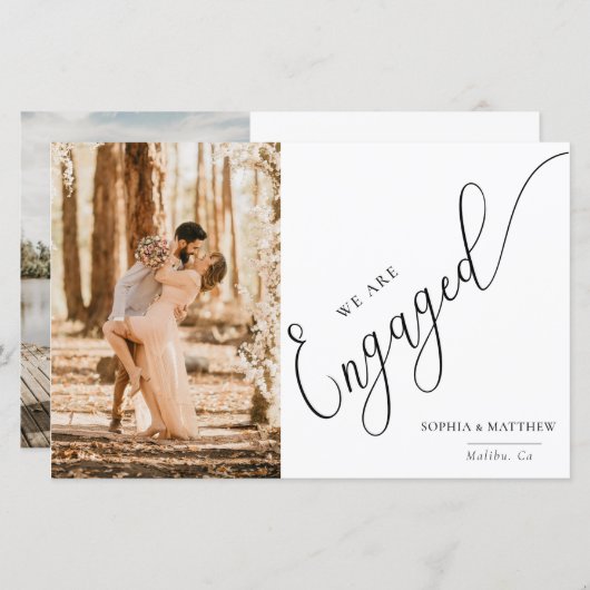 スクリプト婚約の発表 (正面/裏面)