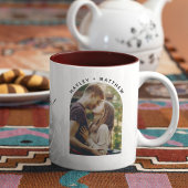 スクリプト婚約写真よりよい一緒にカスタム ツートーンマグカップ