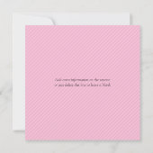 スクリプト対角線(赤面Baby Shawer招待状) 招待状 (裏面)