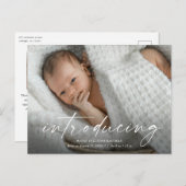 スクリプト導入ベビーフォトサンキューカード ポストカード (正面/裏面)