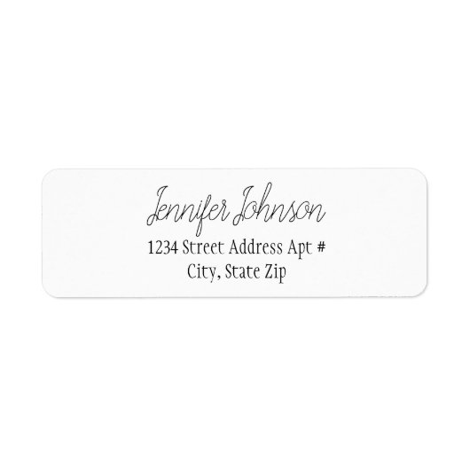 スクリプト差出人住所エンベロープラベル ラベル (正面)