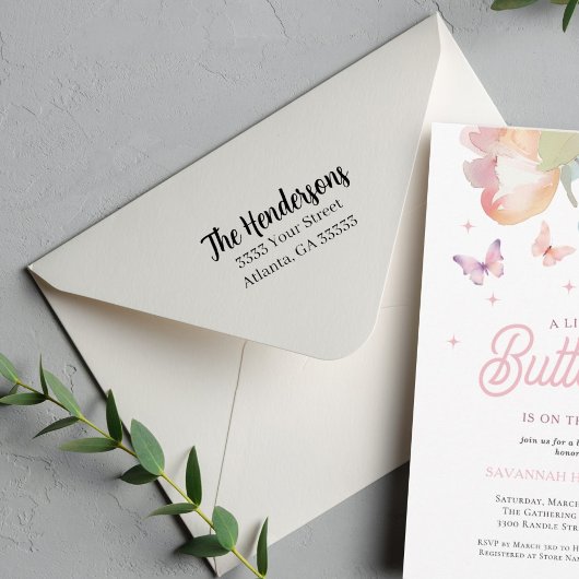 スクリプト差出人住所 セルフインキングスタンプ