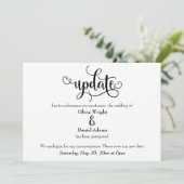 スクリプト延期のお知ら結婚せの更新 招待状 (スタンド正面)