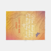 スクリプト引用文エレガント記念モダン母の日 フリースブランケット (正面(横))