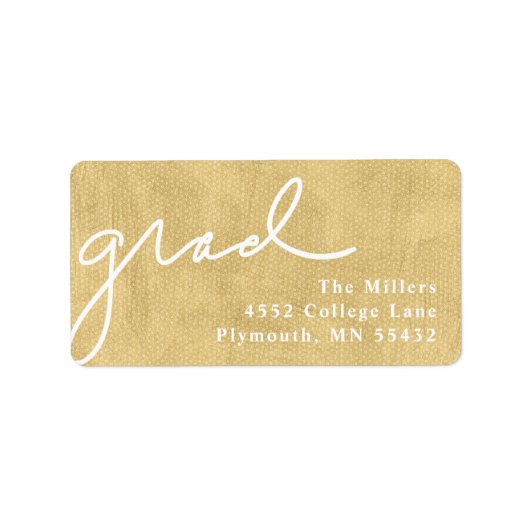 スクリプト形式のグラード金ゴールド ラベル (正面)