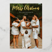 スクリプト形式の写真 箔シーズンカード (正面)