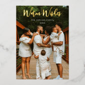 スクリプト形式の写真 箔シーズンカード (正面)