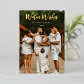 スクリプト形式の写真 箔シーズンカード (立ち正面)