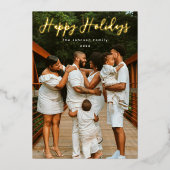 スクリプト形式の写真 箔シーズンカード (正面)