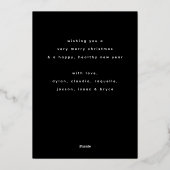 スクリプト形式の写真 箔シーズンカード (裏面)