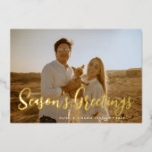 スクリプト形式の写真 箔シーズンカード (正面)