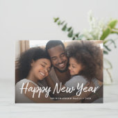 スクリプト形式の年末年始のネイビーブルー |写真 シーズンカード (スタンド正面)