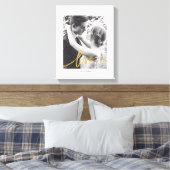 スクリプト形式の愛のキャンバス キャンバスプリント (インサイチュ (寝室))