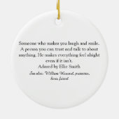 スクリプト愛ハートボーイフレンド定義 セラミックオーナメント (裏面)