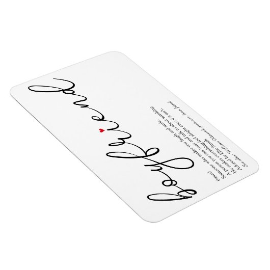 スクリプト愛ハートボーイフレンド定義 マグネット (右側)