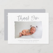 スクリプト感謝してい文字の発表 ポストカード (正面/裏面)