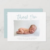 スクリプト感謝してい文字の発表 ポストカード (正面/裏面)