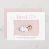 スクリプト感謝してい文字の発表 ポストカード (正面/裏面)