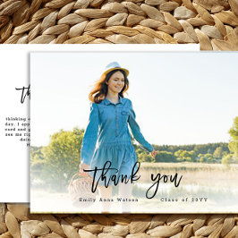 スクリプト感謝写真卒業ポストカード ポストカード