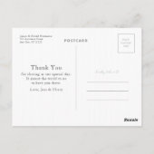 スクリプト感謝結婚の葉書 ポストカード (裏面)