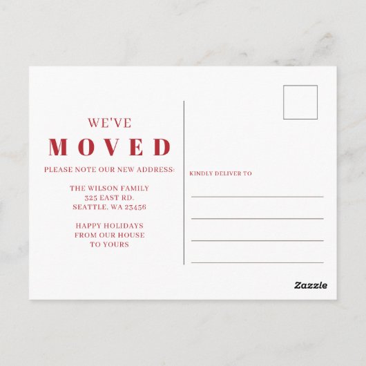 スクリプト我々は新しいホールをデッキに移動している ポストカード (裏面)