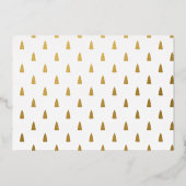 スクリプト手書きの喜ばしい写真 箔シーズンカード (裏面)