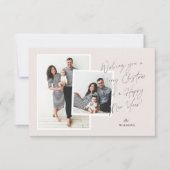 スクリプト手書きホリデーカード 招待状 (正面)