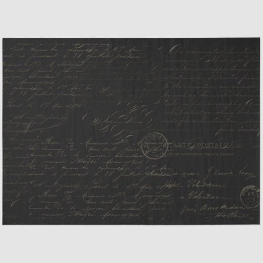 スクリプト手書き入力Ephemera Decompage 薄葉紙 (正面)