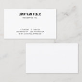 スクリプト文字シンプルテンプレートエレガントプロフェッショナル 名刺 (正面/裏面)