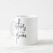 スクリプト新郎のコーヒ結婚ーのブラックブラザー コーヒーマグカップ (正面左)