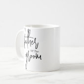 スクリプト新郎のコーヒ結婚ーの黒父 コーヒーマグカップ (正面左)