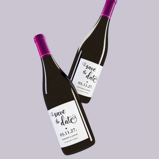 スクリプト日付ワインラベルを保存 ワインラベル