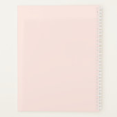 スクリプト書モダン赤面ピンクプランナー プランナー手帳 (裏面)