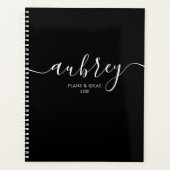 スクリプト書モダン黒プランナー プランナー手帳 (正面)