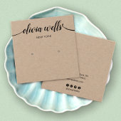 スクリプト書道クラフトスタッドイヤリングディスプレイカード