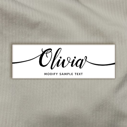 スクリプト書道サロンスパ従業員名タグ 名札