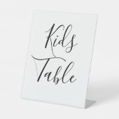 スクリプト書道予約キッズテーブ結婚ル 台座サイン (正面)