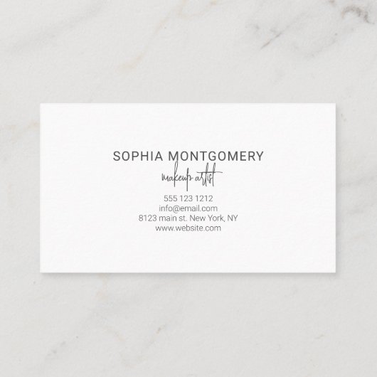 スクリプト書道赤面ピンクロイヤリティカード ロイヤリティカード (裏面)