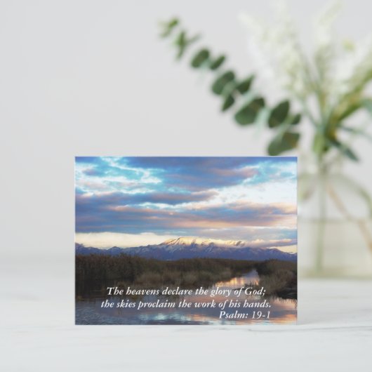 スクリプト横書きポストカード ポストカード (スタンド正面)