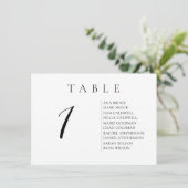 スクリプト水平文字テーブル番号座席表 招待状 (スタンド正面)